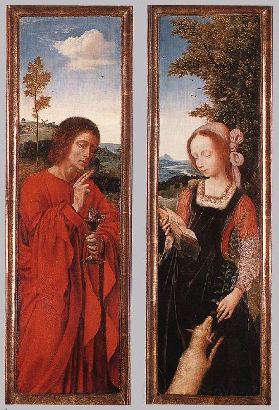 MASSYS, Quentin John the Baptist and St Agnes Norge oil painting art